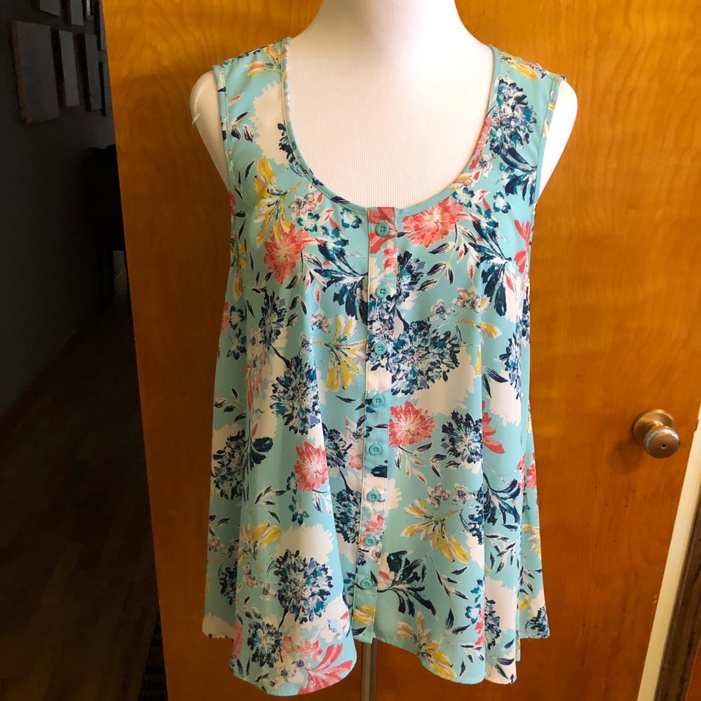 Style & Co brand sleeveless top.